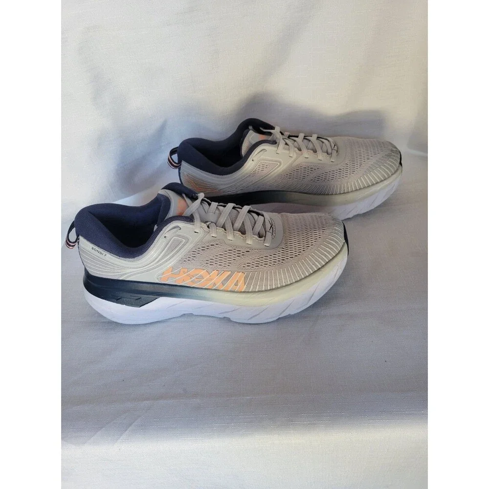Hoka One Bondi 7 Women's Size 10. Lunar Rock Running Sneakers 1110519-LRBI